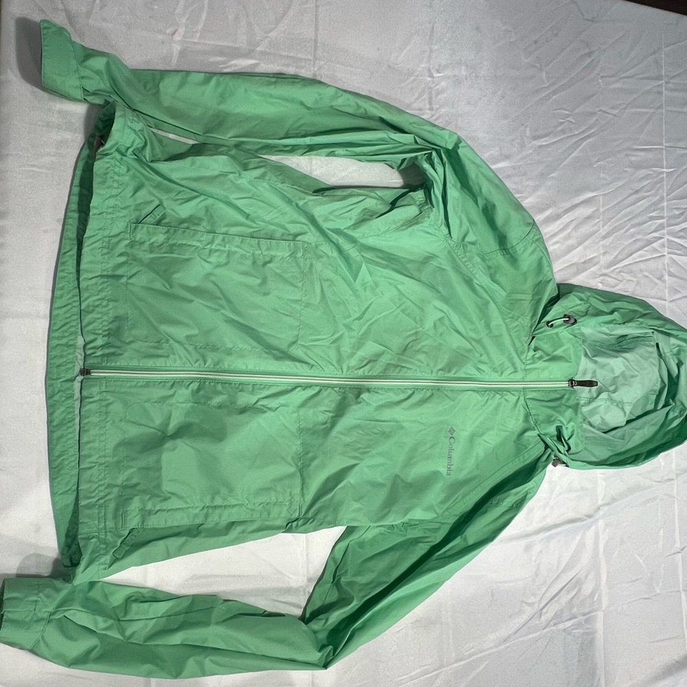 Columbia Mint Green Hooded Jacket